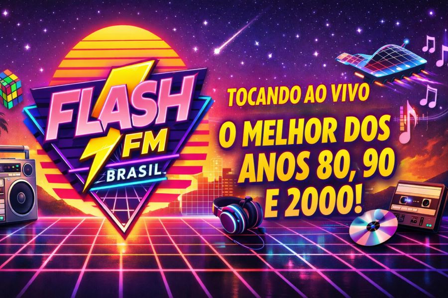 Ao Vivo Tocando o melhor do FlashBack dos anos 80, 90 e 2000. Acesse nosso Instagram @radioflashfmbrasil